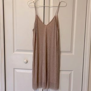 Zara rose gold dress